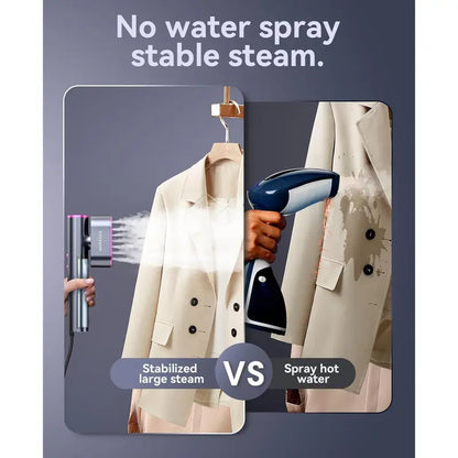 Jack & Rose 2-in-1 Handheld Garment Steamer & Iron, 15s Fast Heat, Large Steam Panel