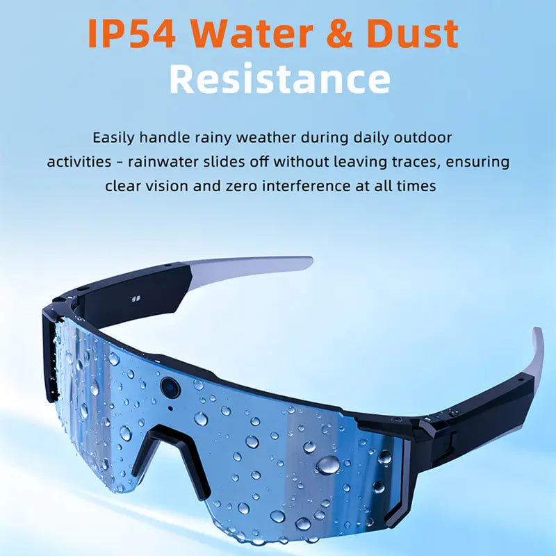 🎥 2K Smart Sports Sunglasses | Built-in Camera Bluetooth Audio & AI Assistant