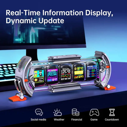 ⚡ Divoom Times Gate Gaming Pixel Art Smart Clock, LED Screen, App-Controlled⚡