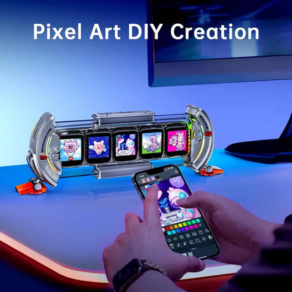 ⚡ Divoom Times Gate Gaming Pixel Art Smart Clock, LED Screen, App-Controlled⚡